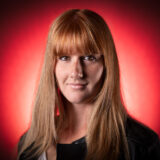Melissa in Red - Rembrandt Lighting